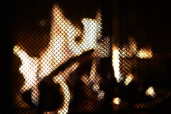 Feu de bois Feu de bois en combustion